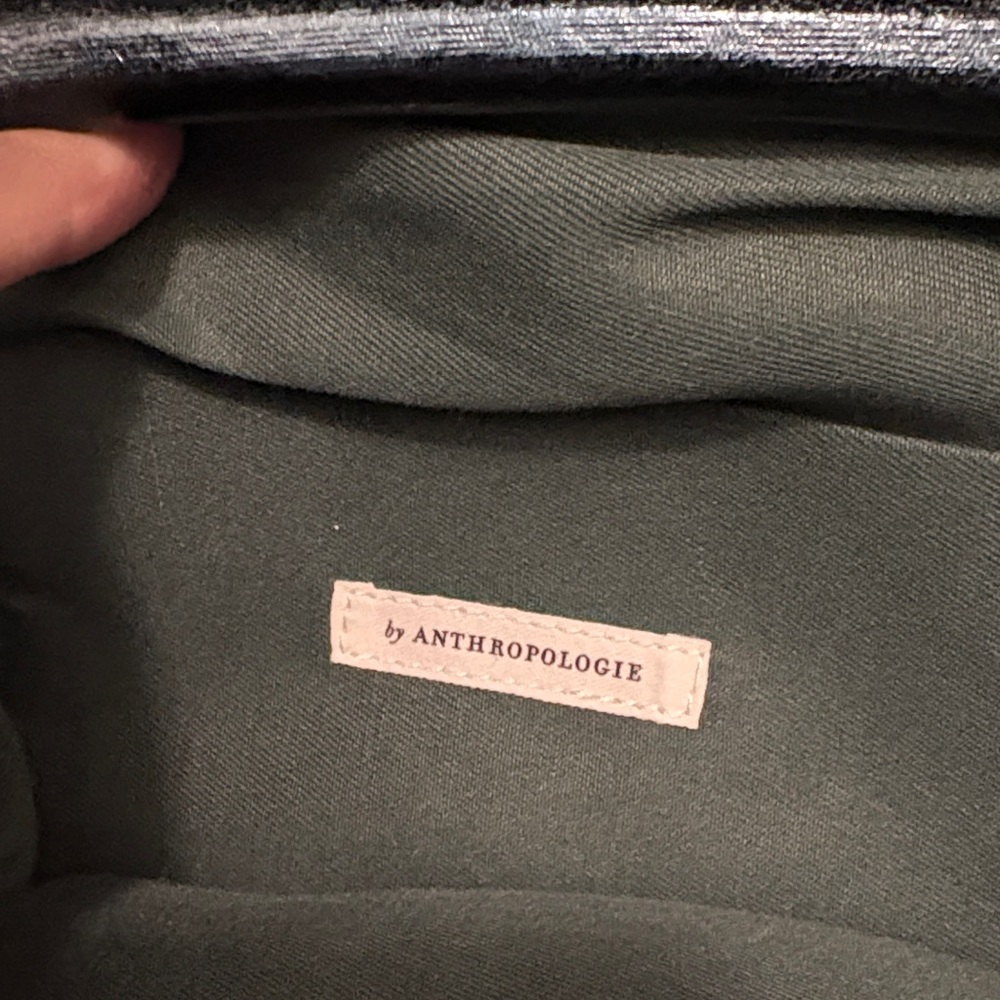 Anthropologie Green Textured Clutch - Picture 3 of 3